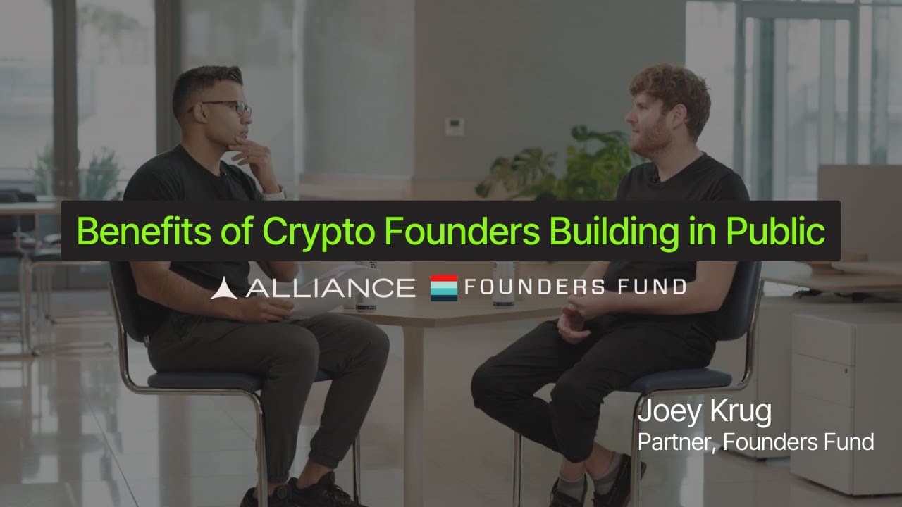 Benefits of Crypto Founders Building in Public with Joey Krug